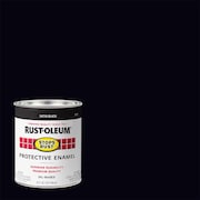 Rust-Oleum Interior/Exterior Paint, Satin, Oil Base, Black, 1 qt 7777-502